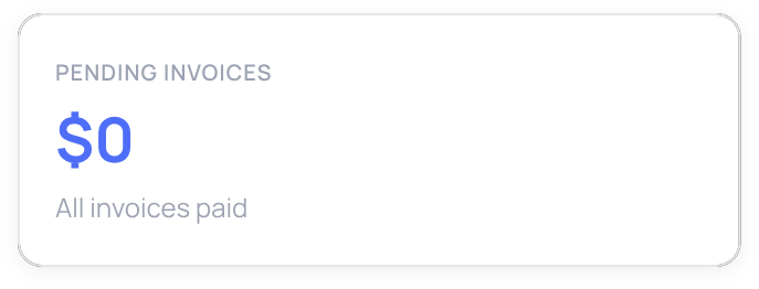 Pending Invoices